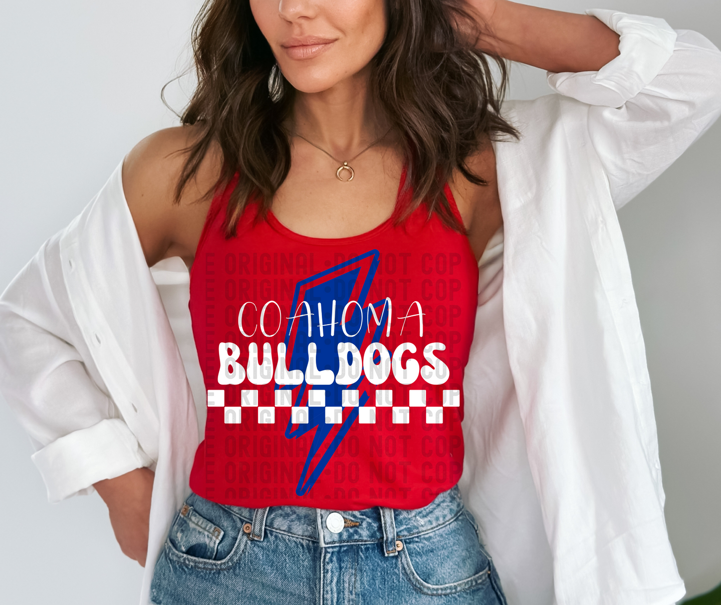 Coahoma Bulldogs Lightening Bolt