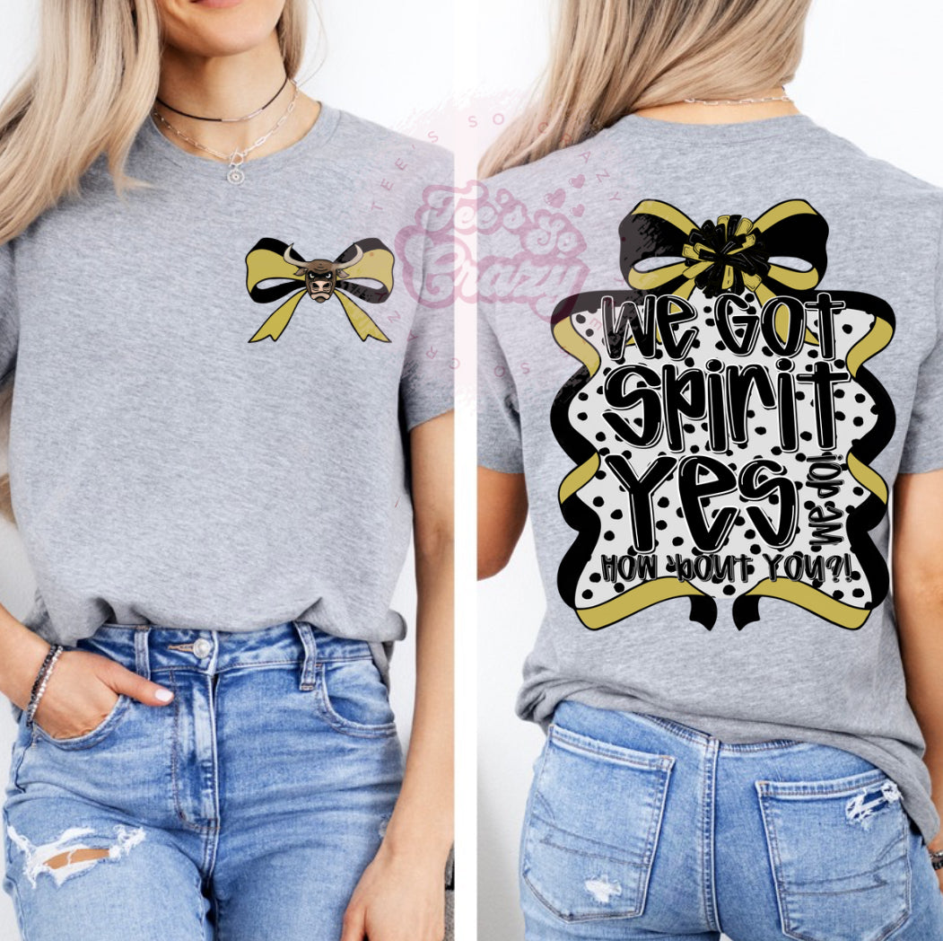 We got spirit- Steers
