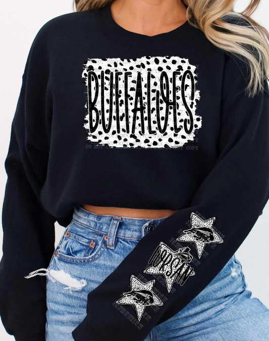 Dalmatian Buffaloes- Forsan sleeve Crewneck