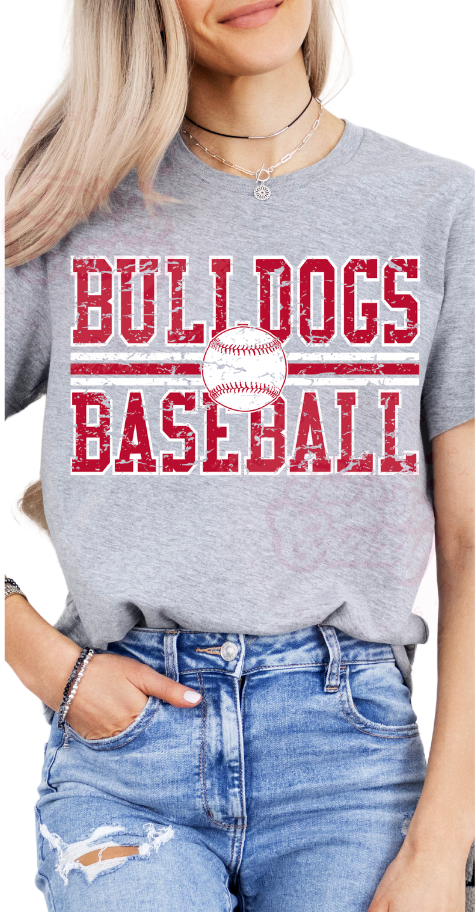 Bulldog Baseball- RED