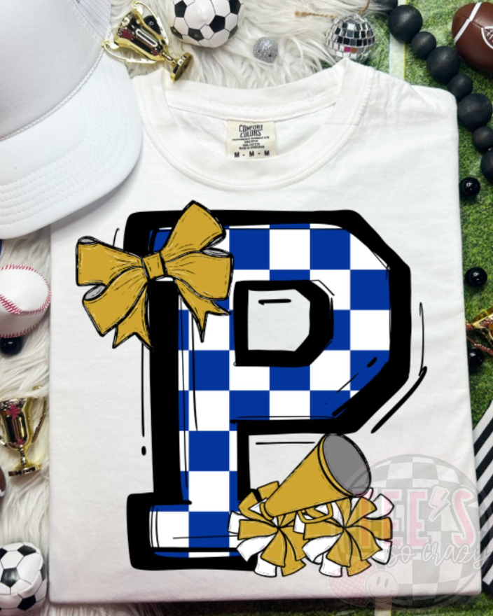 BOW CHECKERED P CHEER