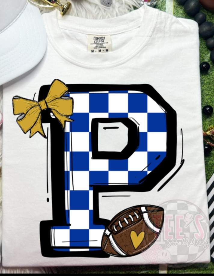 BOW CHECKERED P FOOTBALL