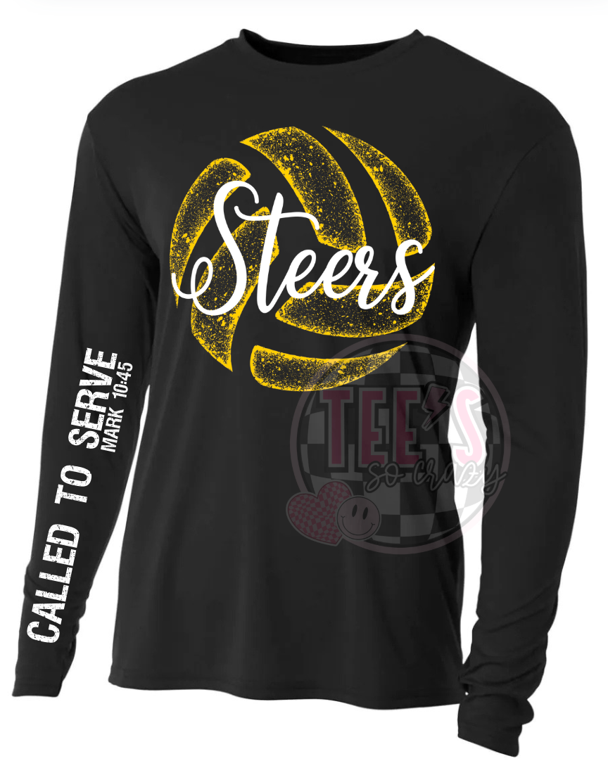 Called to Serve- Mascot Volleyball Long Sleeve Dri-fit