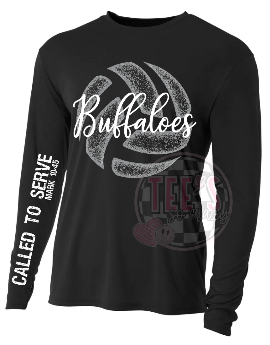 Called to Serve- Mascot Volleyball Long Sleeve Dri-fit