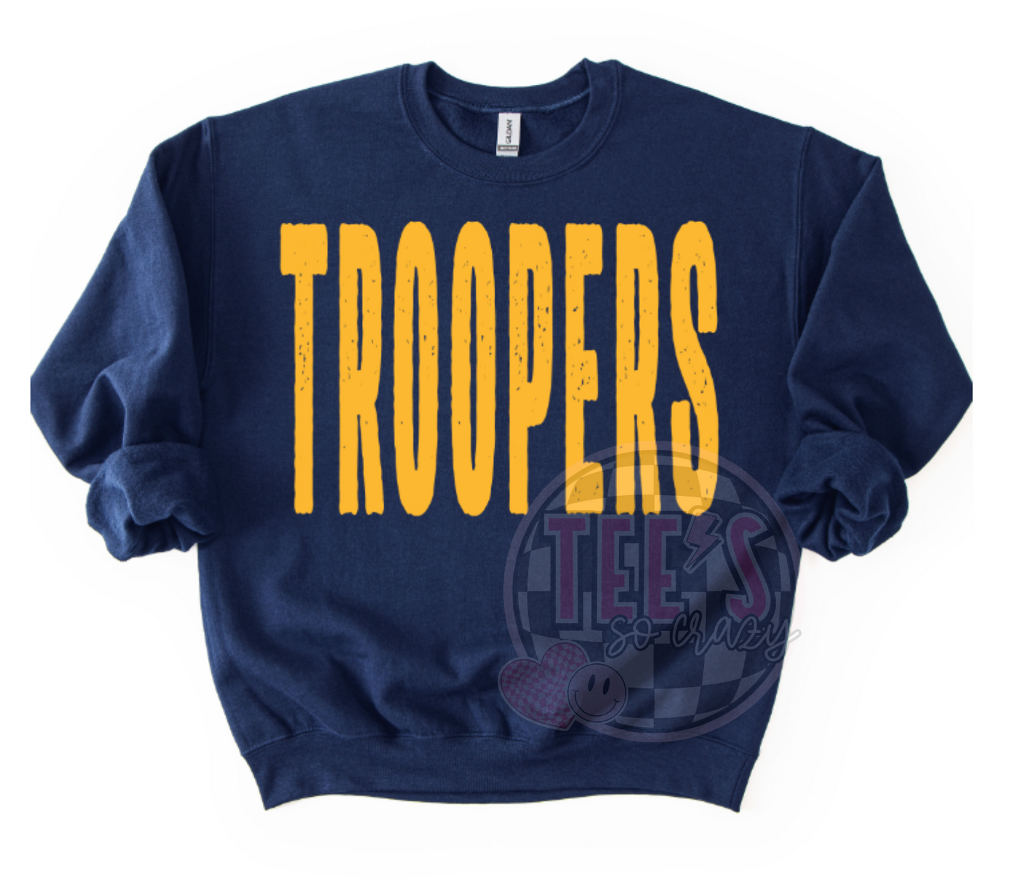 Oversized letters- TROOPERS- Crewneck