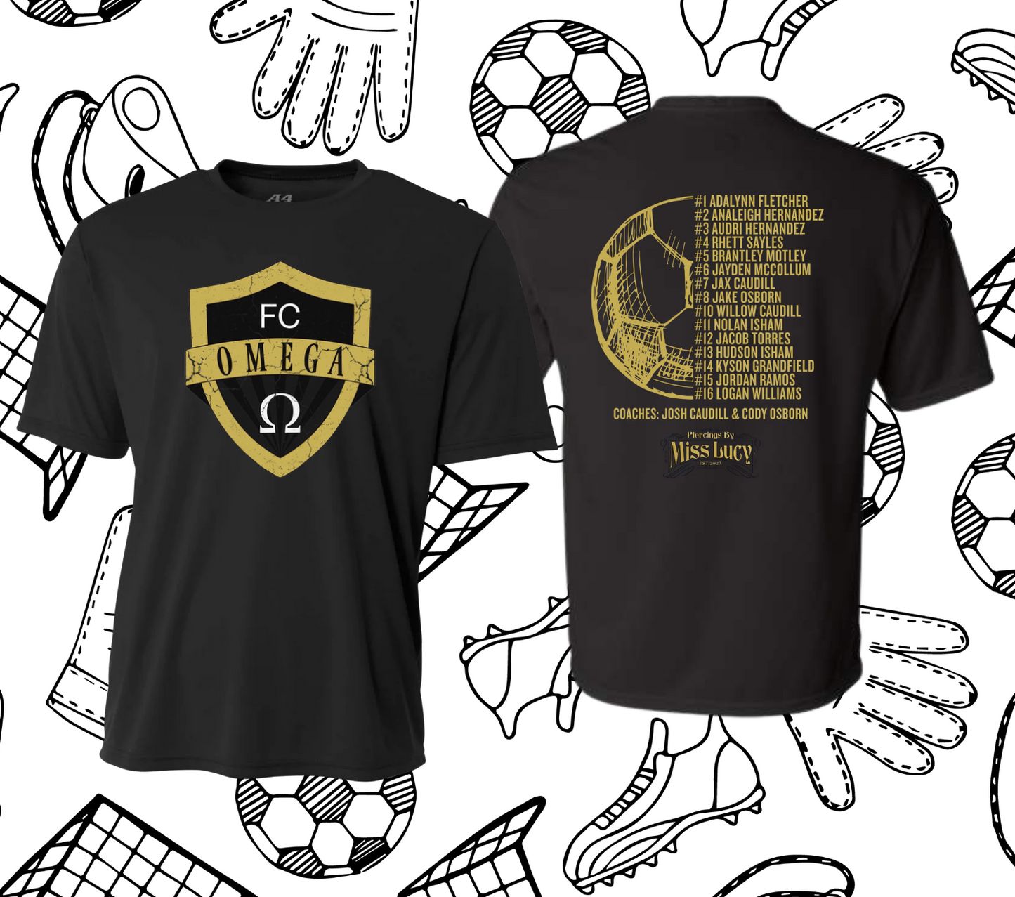 Team Shirts- J. Sayles- Omega '25- SHORT SLEEVE