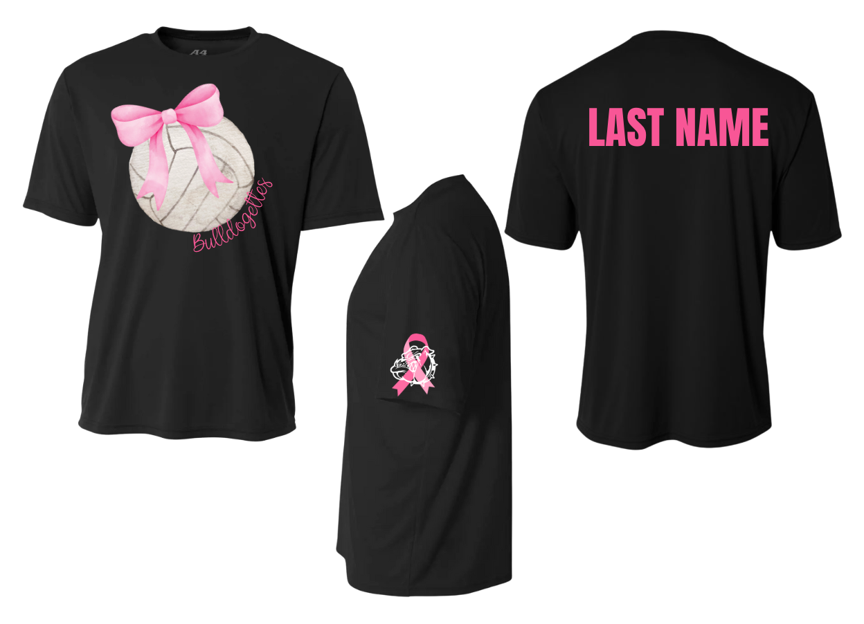 Bulldogettes Volleyball PINK tee
