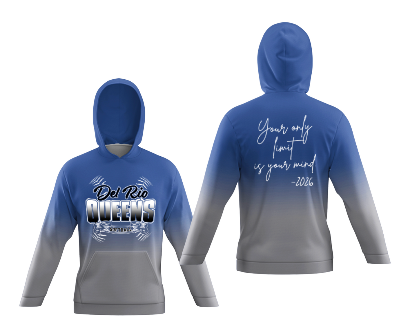 Del Rio QUEENS- Softball '26- UMBRE -HOODIES