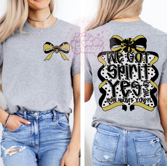 We got spirit- Steers