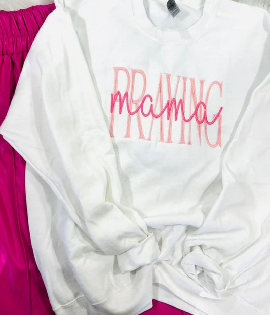 Praying MAMA embroidery crewneck *pre-order*