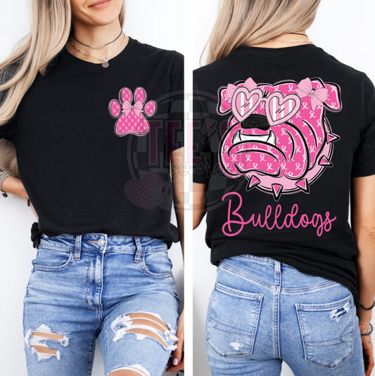 Bulldogs breast cancer awareness tee!