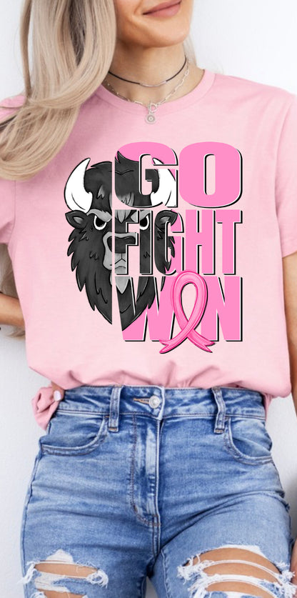 Breast cancer GO FIGHT WIN: mascot