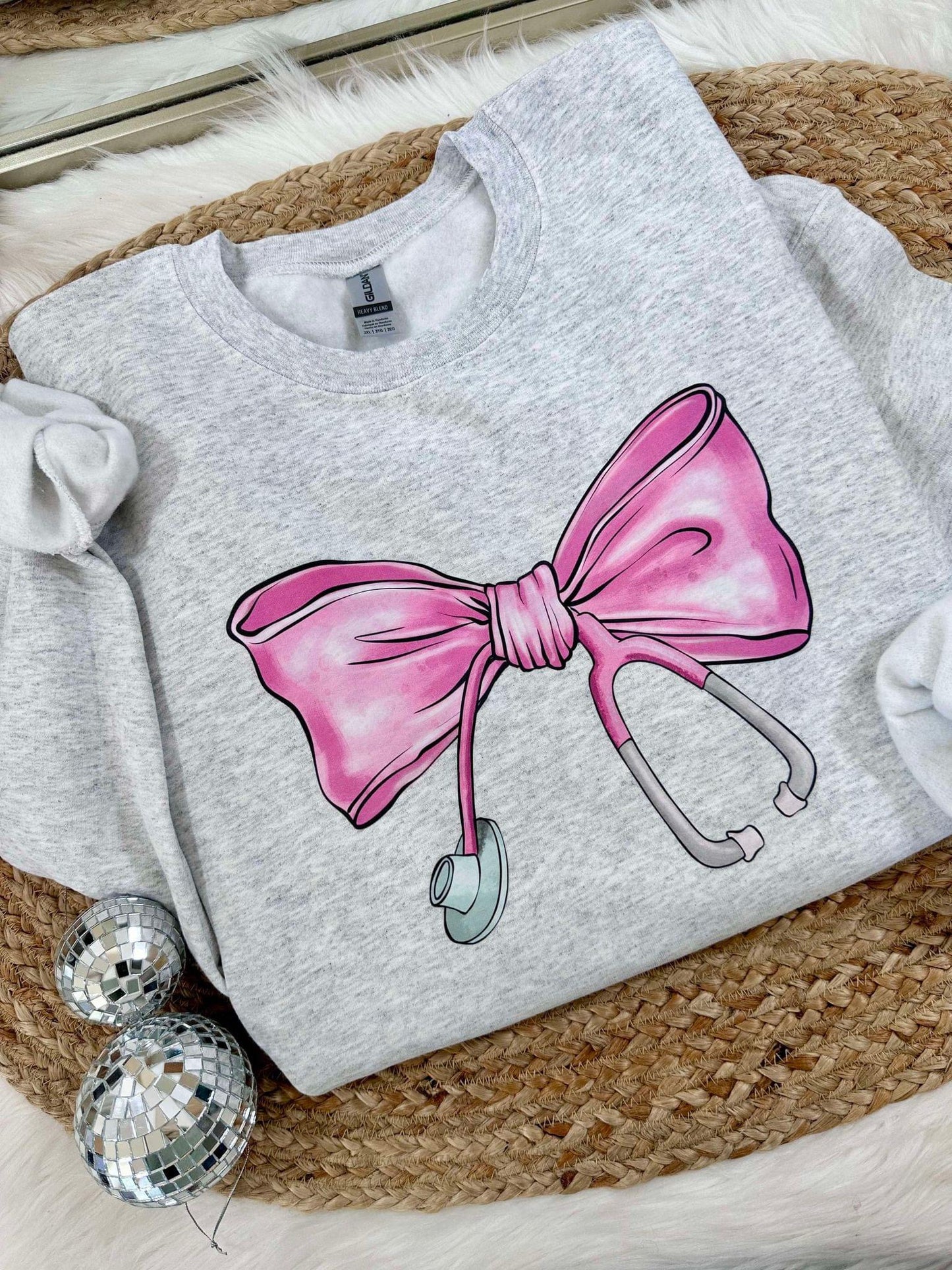 Nurse Bow CREWNECK