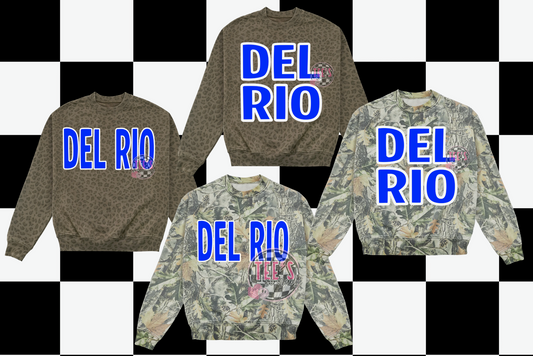 DEL RIO - CAMO/LEOPARD CREWNECK