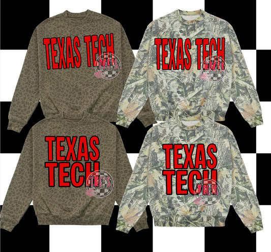 CAMO/LEOPARD - TX T* CREWNECK