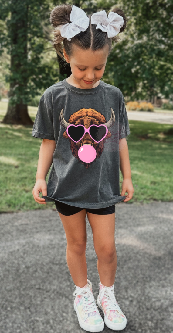 Preppy Bubble Buffaloes *TODDLER* -crewneck
