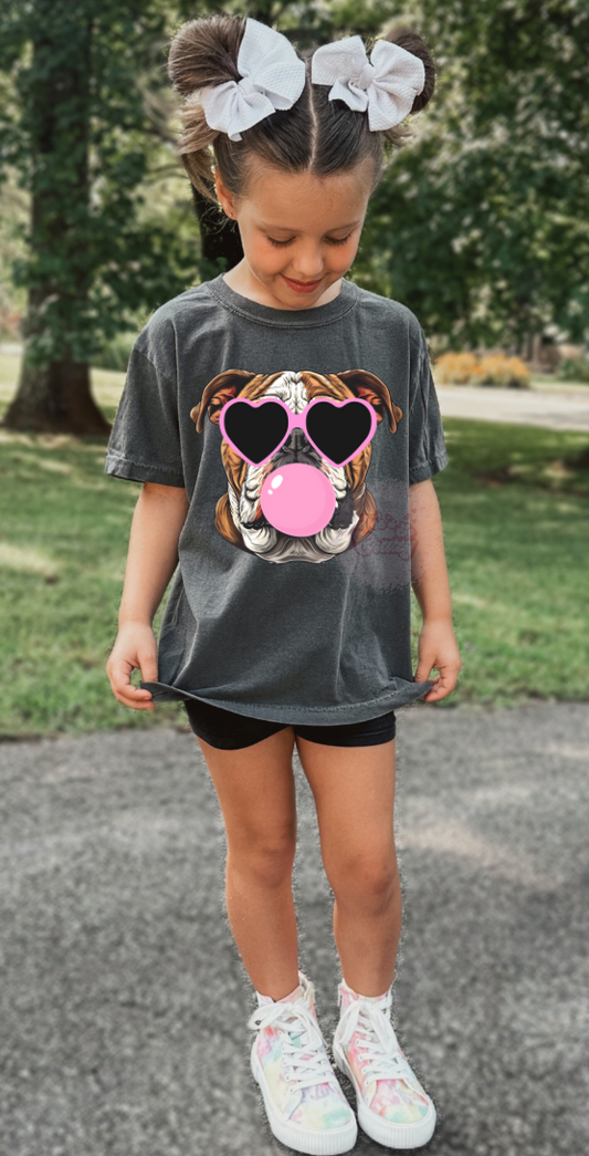 Preppy Bubble Bulldogs *TODDLER*- Crewneck