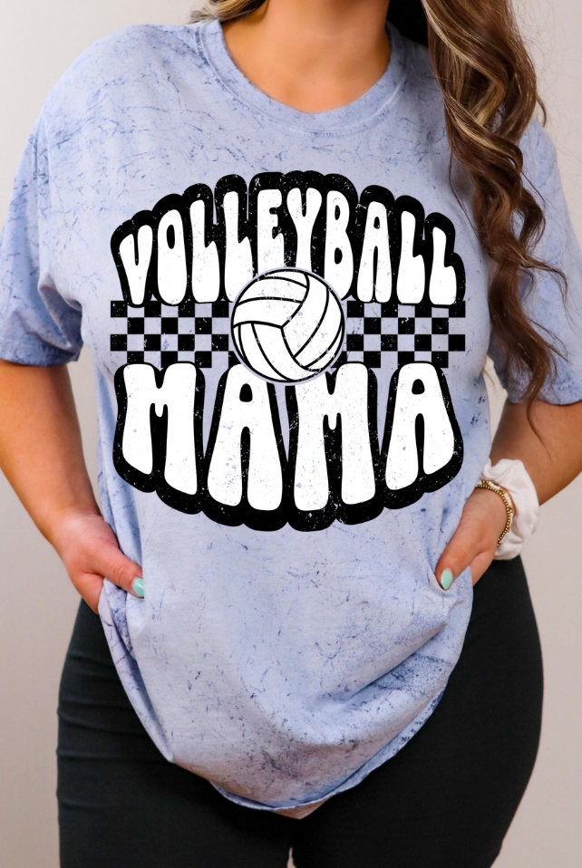 Retro Checkered VOLLEYBALL MAMA