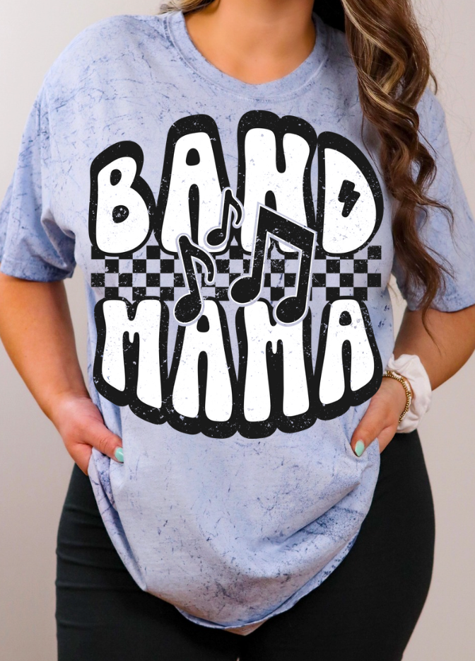 Retro Checkered BAND MAMA