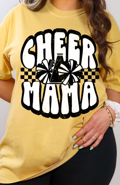 Retro Checkered CHEER MAMA