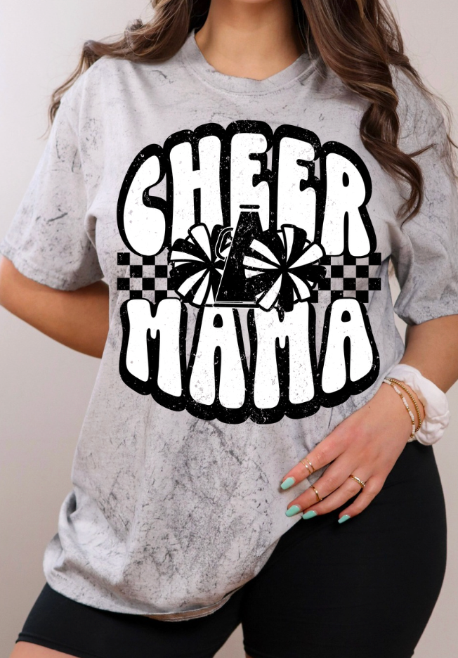 Retro Checkered CHEER MAMA