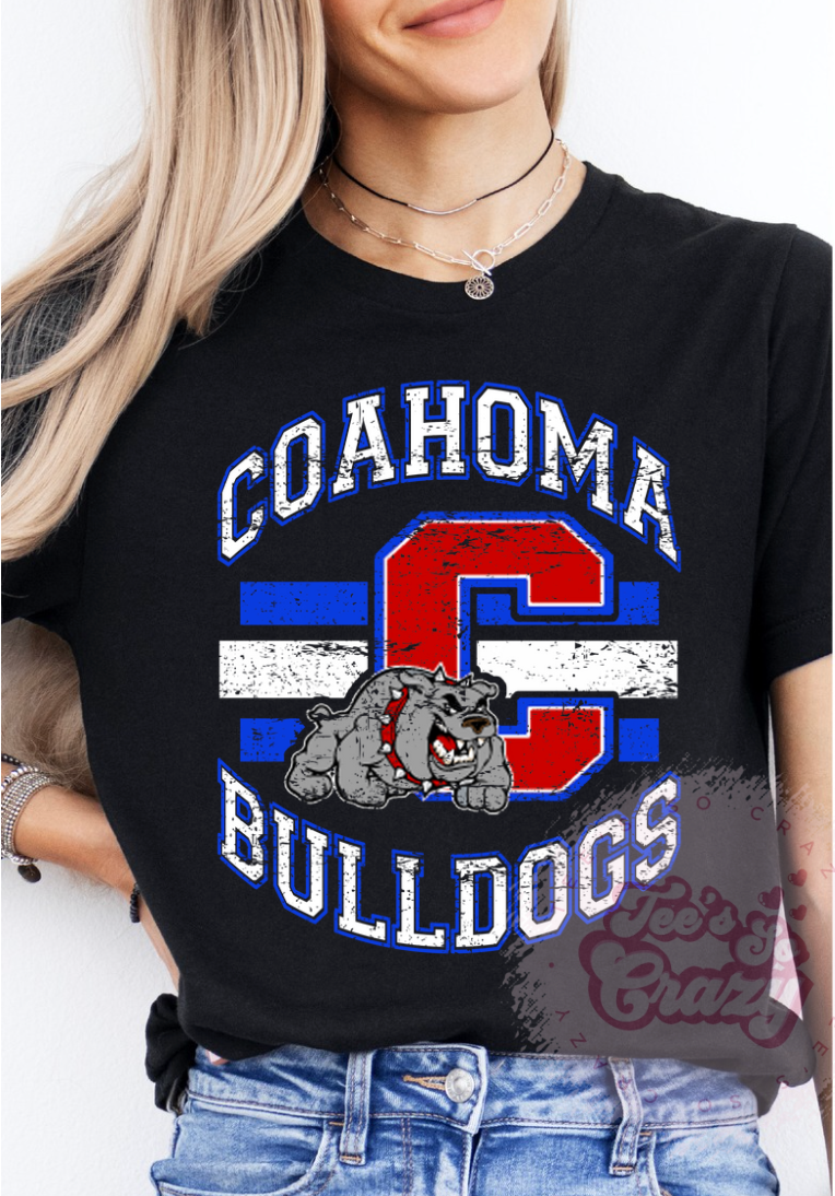 Adult- Vintage distressed Coahoma Bulldogs