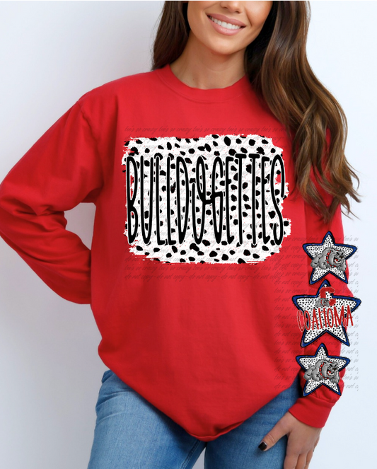 Dalmatian Bulldogettes- Coahoma sleeve Crewneck