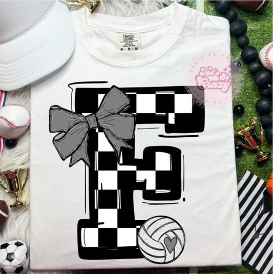 BOW CHECKERED F VOLLEYBALL