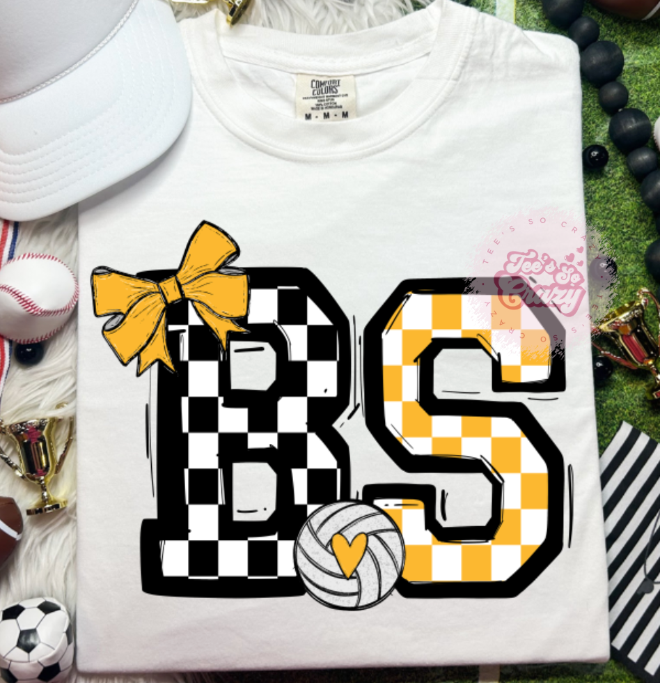 BOW CHECKERED BS VOLLEYBALL
