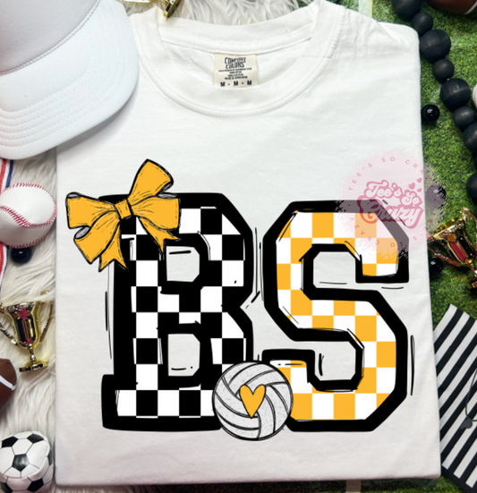 BOW CHECKERED BS VOLLEYBALL