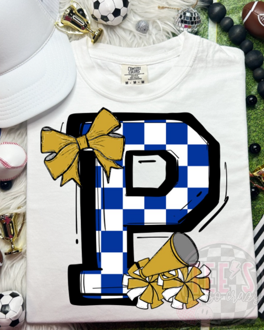 BOW CHECKERED P CHEER