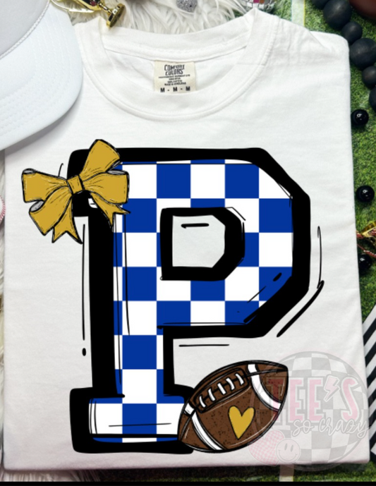 BOW CHECKERED P FOOTBALL