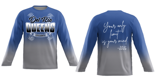 Del Rio QUEENS- Softball '26- UMBRE -Long Sleeve