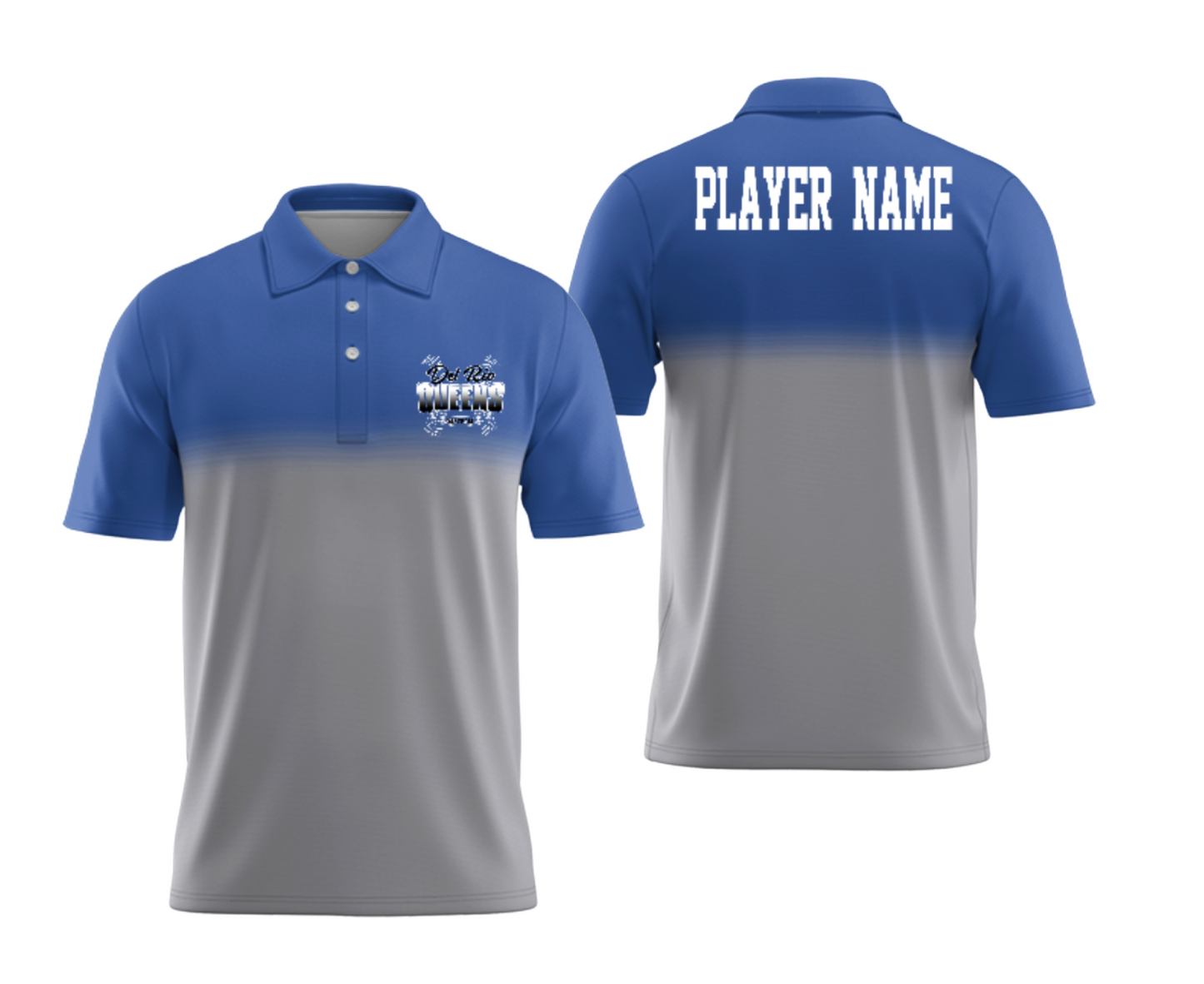 Del Rio QUEENS- Softball '26- UMBRE - POLO TEE