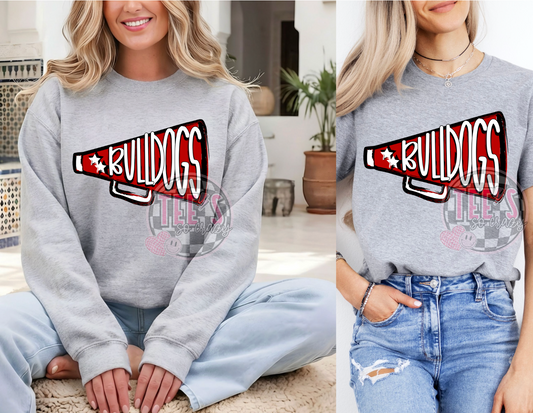 Bulldogs- Megaphone!- Sports Grey *CHEER*